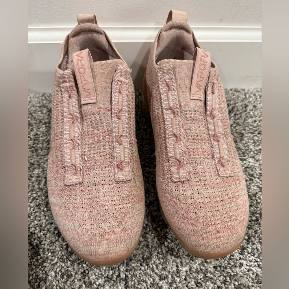 Nike Vapormax 2021 Flyknit pink oxford tennis shoes, women's size 8 READ - Picture 4 of 14